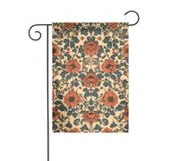 Drapeau de jardin vintage botanique coquelicots et tulipes 30 x 45 cm vertical double face ferme vacances décorations extérieures drapeau de cour