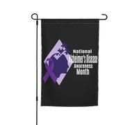 Drapeau de jardin violet pour la sensibilisation à la maladie d'Alzheimer - Décoration parfaite - Bannière de jardin - 30,5 x 45,7 cm - Décoration extérieure double face - Tapisserie de fête - Décorat