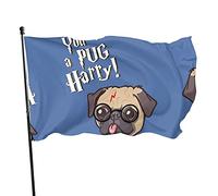 Drapeau de jardin vous êtes un carlin harry drapeau en polyester avec 2 œillets en laiton bannière couleurs vives et résistant à la décoloration drapeau de jardin extérieur drapeaux de décoration d'in