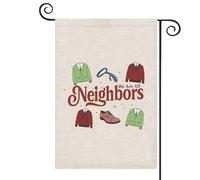 Drapeau de jardin « We Are All Neighbors » - Décoration de maison communautaire - Panneau de cour de voisinage - Drapeau de pelouse - Décoration d'intérieur (drapeau des voisins)