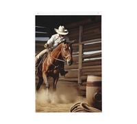 Drapeau de jardin « Welcome » American West Rodeo - 61 x 91 cm - Ne se décolore pas - Double face - Bannière d'extérieur pour cour, porche, pelouse