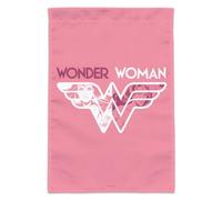 Drapeau de jardin Wonder Woman 80e avec logo rose