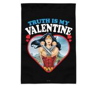Drapeau de jardin Wonder Woman Truth is my Valentine (mât non inclus)