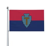 Drapeau de la 36e division d'infanterie de l'armée américaine, drapeaux pour l'extérieur, drapeau en polyester robuste double face de 90 x 150 cm pour la décoration de jardin extérieur, de festival ou