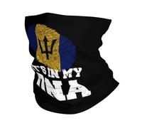 Drapeau De La Barbade, Bannière, Drapeau, C'est dans Mon Adn Homme Femme Tour De Cou Coupe-Vent Bandeau Élastique Cache Cou pour Randonnée Course À Pied Pêche Sport