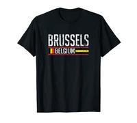 Drapeau de la Belgique Bruxelles Vintage City Travel T-Shirt