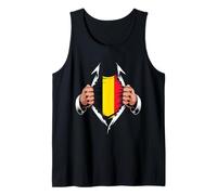 Drapeau de la Belgique déchiré Graphique, Racines de fierté Belge Débardeur