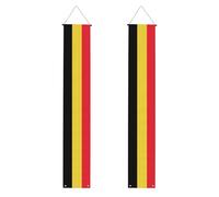 Drapeau de la Belgique - Décoration de porte d'extérieur durable pour remise de diplôme
