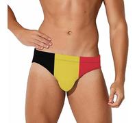 Drapeau de la Belgique Maillot de Bain pour Homme Slip de Bain Triangle String Bikini Maillot de Bain