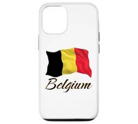 Drapeau de la Belgique patriotique pour hommes, femmes, enfants belges Coque pour iPhone 12/12 Pro