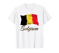 Drapeau de la Belgique patriotique pour hommes, femmes, enfants belges T-Shirt