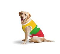 Drapeau de la Birmanie Imprimé Respirant Vêtements pour Chien Chemises