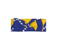 Drapeau de la Bosnie-Herzégovine avec nœud imprimé sur toute la surface pour bébé, enfant et enfant