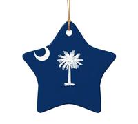 Drapeau de la Caroline du Sud - Décoration de Noël - Décoration de sapin de Noël, cadeau festif, cadeau pour amis