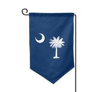 Drapeau de la Caroline du Sud - Drapeau de bienvenue - Décoration extérieure - Pour jardin et terrasse - 30,5 x 45,7 cm - Plusieurs formes