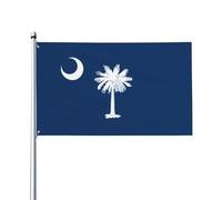 Drapeau de la Caroline du Sud - Drapeaux décoratifs d'extérieur de 0,9 x 1,5 m, légers et beaux, adaptés pour les terrasses en plein air et les célébrations de festivals.