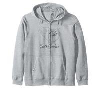 Drapeau de la Caroline du Sud Palmetto Moon Vintage Sweat à Capuche