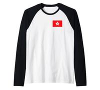 Drapeau de la Chine de Hong Kong Manche Raglan
