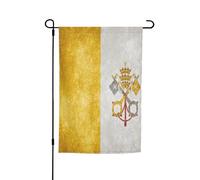 Drapeau de la Cité du Vatican 30 x 45 cm pour décoration extérieure de jardin