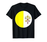 Drapeau de la Cité du Vatican Cercle T-Shirt Graphique avec Valeur