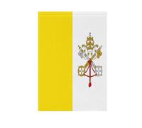 Drapeau de la Cité du Vatican - Pour jardin extérieur - Bannière de Thanksgiving pour décoration de cour - 71 x 101 cm - Double face