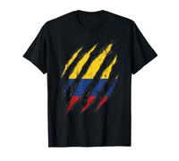 Drapeau de la Colombie avec Griffe déchirée T-Shirt