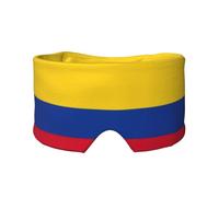 Drapeau de la Colombie - Bandeau de sommeil - Masque rembourré - Cache-oreilles réglable - Pour une relaxation profonde