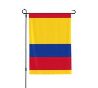 Drapeau de la Colombie décoratif double face 71 x 102 cm, bannière d'extérieur toutes saisons pour porche, terrasse, jardin