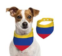 Drapeau de la Colombie imprimé pour animal domestique en coton double face doux et élégant pour l'hiver