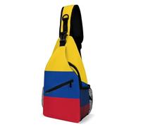 Drapeau De La Colombie Unisexe Sling Bag Portable Sacs À Dos Porté Travers Casual Crossbody Bag Pour Cyclisme Business Sport