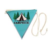 Drapeau de la corde de camping 3 mètres bruant 10pcs bannière de fanion colorée décoration extérieure pour le camping et le tissu de tente