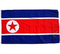 Drapeau de la Corée du Nord de la Corée du Nord - 250 x 150 cm - Très résistant - Pas de tissu - Poids : environ 100 g/m²