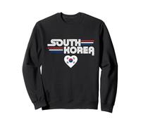 Drapeau de la Corée du Sud Love Vintage Style Country Pride Retro Art Sweatshirt