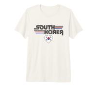 Drapeau de la Corée du Sud Love Vintage Style Country Pride Retro Art T-Shirt Haut de Gamme