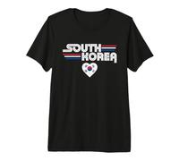 Drapeau de la Corée du Sud Love Vintage Style Country Pride Retro Art T-Shirt Haut de Gamme