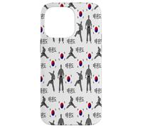 Drapeau de la Corée du Sud pour Arts Martiaux de Taekwondo Fighter Coque pour iPhone 14 Pro Max