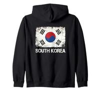 Drapeau de la Corée du Sud Vieilli Grunge Vintage Taegeukgi Sweat à Capuche
