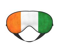 Drapeau de la Côte d'Ivoire 3 Drapeau de la Côte d'Ivoire Masques de sommeil Sangle réglable Masque pour les yeux doux pour femmes Hommes Voyage Travail Maison
