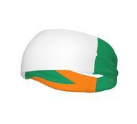 Drapeau de la Côte d'Ivoire Bandeau Sport Évacuation de la transpiration Bandeau de tennis élégant Parfait pour la course à pied, le basket-ball, le yoga et le fitness.