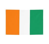 Drapeau de la Côte d'Ivoire - Bannière festive - 119,4 x 180,3 cm - Pour Noël, soirées, réunions d'amis