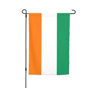 Drapeau de la Côte d'Ivoire - Décoration de jardin - 30,5 x 45,7 cm - 100 % fibre de polyester - Tissu épais - Universel pour toutes les saisons