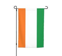 Drapeau de la Côte d'Ivoire Décoration de Jardin Drapeau 30,5 x 45,7 cm, 100 % fibre de polyester, tissu épais, universel pour toutes les saisons