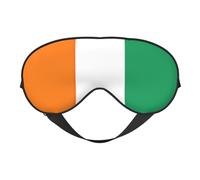 Drapeau de la Côte d'Ivoire Imprimé Cache-yeux pour Hommes Femmes Avion Voyage Sieste Nuit Dormir