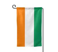 Drapeau de la Côte d'Ivoire Imprimé Drapeau de bienvenue Décoration extérieure Drapeau de jardin Patio Drapeau toutes saisons 30,5 x 45,7 cm Plusieurs formes