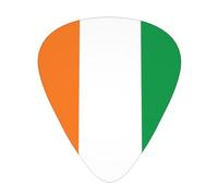 Drapeau de la Côte d'Ivoire Lot de 12 médiators durables antidérapants Différentes tailles pour guitare électrique acoustique Ukulélé