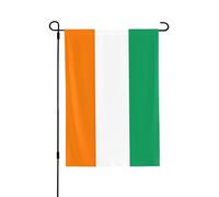 Drapeau de la Côte d'Ivoire - Résistant aux intempéries - Double face - 71 x 102 cm - Bannière décorative pour jardin, cour et porche