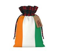 Drapeau de la Côte d'Ivoire Sac à cordon robuste 21,1 x 30 cm Sac cadeau tendance et pratique pour les nécessités quotidiennes 1 pièce