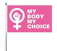 Drapeau de la cour féministe 3x5ft | Bannière pour les droits des femmes, Soutenir la décoration du jardin du féminisme | Drapeau de chantier extérieur pour maison, jardin, pelouse, maison, bannière