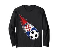 Drapeau de la Croatie Graphique Croatie Pride Heritage Manche Longue