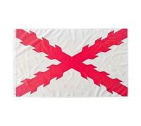 Drapeau de la Croix de Bourgogne, drapeau couleurs tiers, drapeau 150 cm x 90 cm, drapeau tiers (croix de Bourgogne)